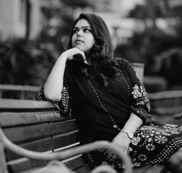 About me a photo of Aanchal the writer of the blog scent marketing